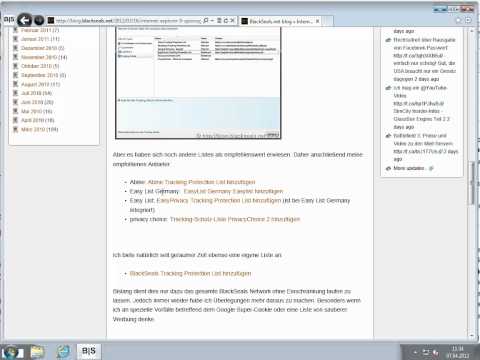 Internet Explorer 9 und der Tracking-Schutz