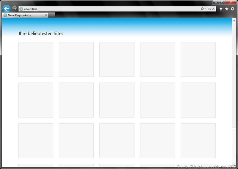 Mehr über den Artikel erfahren Internet Explorer 9: about:tabs