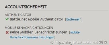 Blizzard und die mobilen Benachrichtigungen für den Account ...