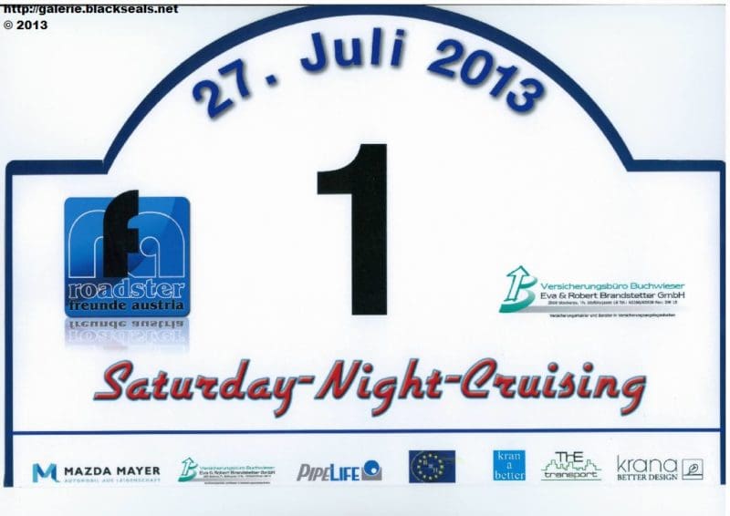 Mehr über den Artikel erfahren Saturday Night Cruising 2013: Tour
