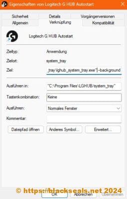 Logitech G HUB Autostart
