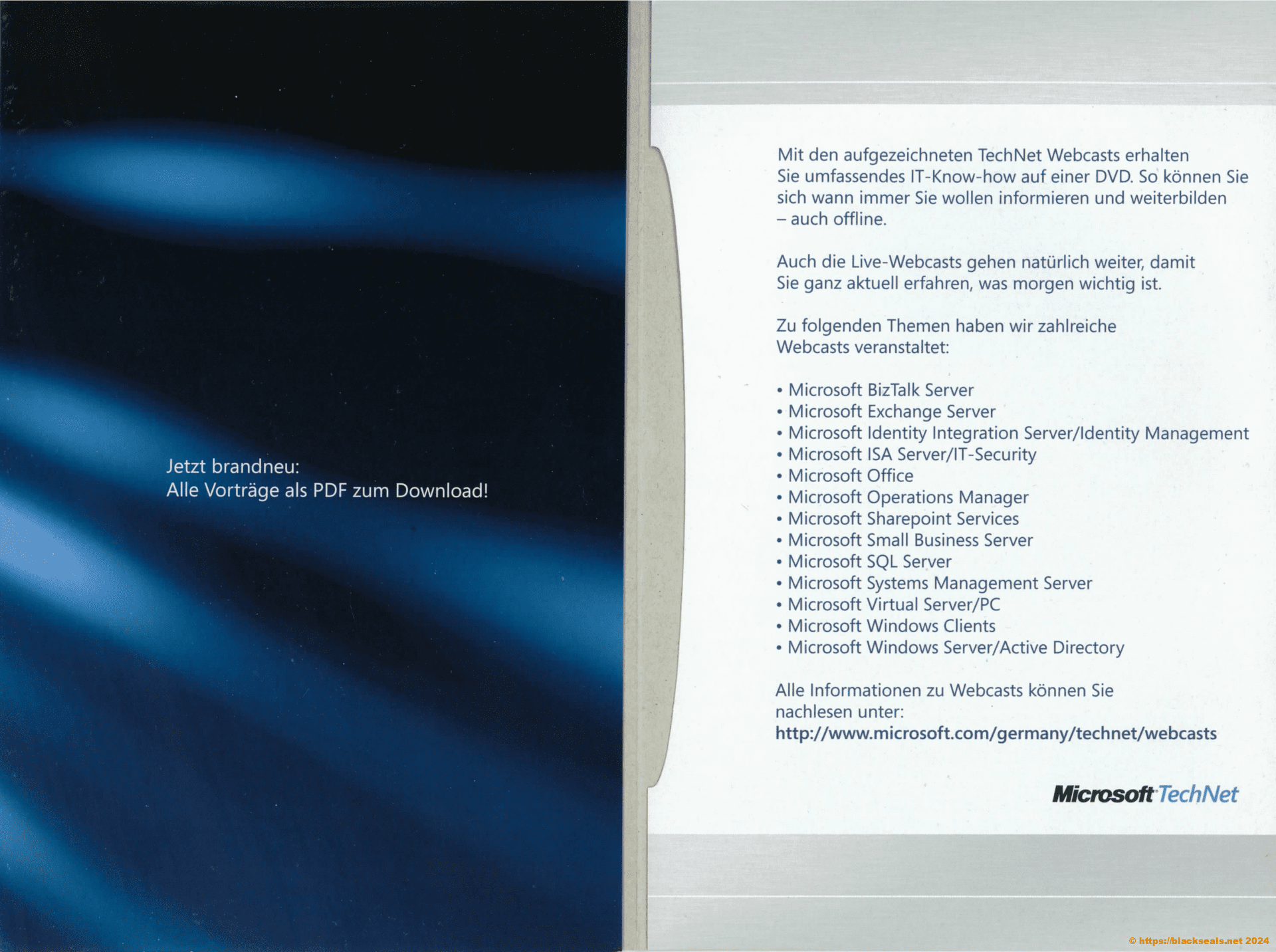 microsoft-technet webcast-jahresedition-2005-2006 inhalt