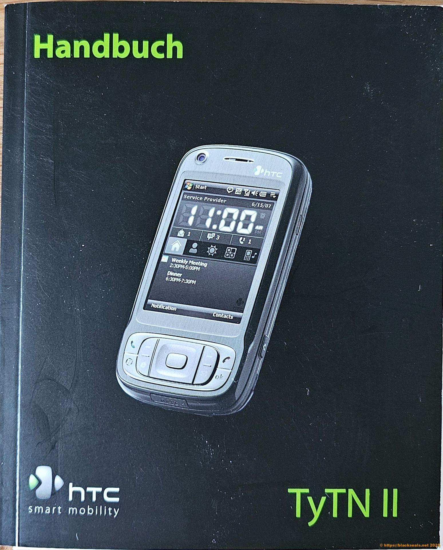htc tytn-II handbuch cover