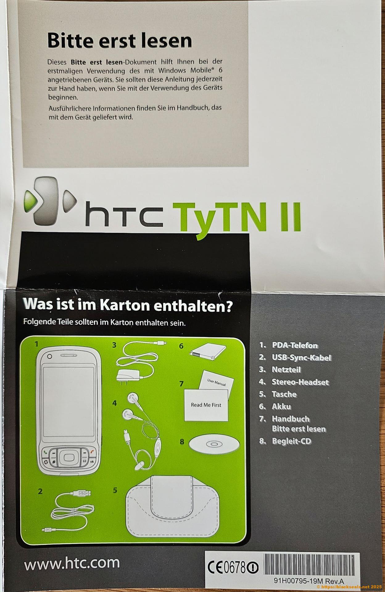 htc tytn-II quickstart 1