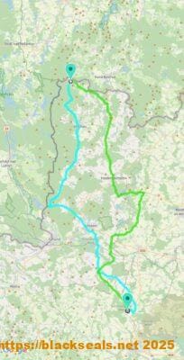 Die beiden Teilstrecken der Autumn Spirit 2025. autumn-spirit-2025 map