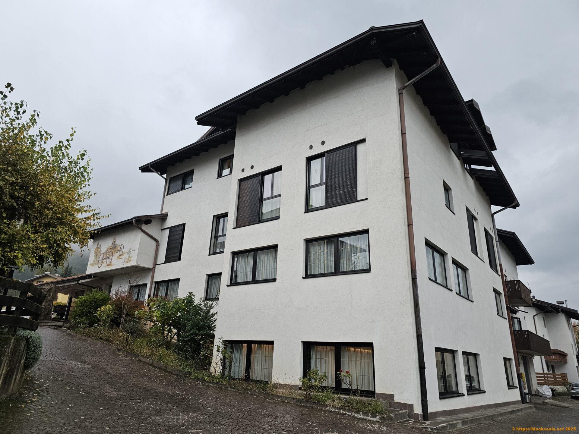 Hauptgebäude vom hinteren Parkplatz hotel alpenrose 4